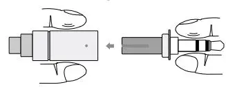 FiiO Earphones Instructions - Align the male end to the female end