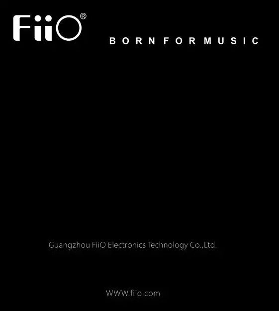 FiiO Earphones Instructions