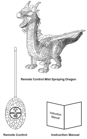 Zeeva ET 0358C Remote Control Mist Spraying Dragon - fig
