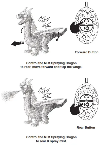 Zeeva ET 0358C Remote Control Mist Spraying Dragon - fig2