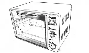 Bravetti Toaster Oven/Rotisserie With Pizza Stone EP277 Instructions Manual