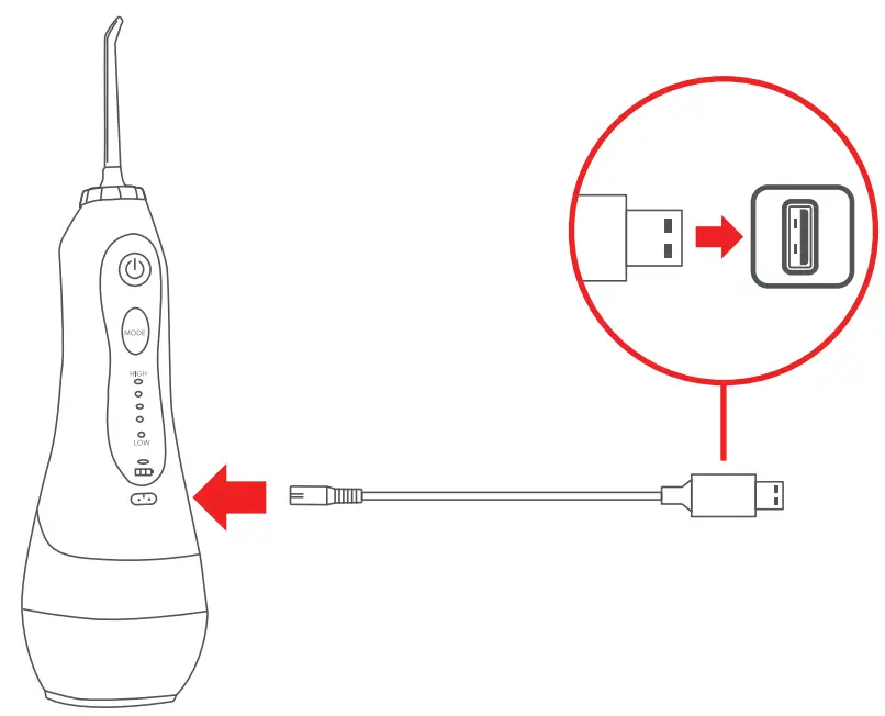 DARTWOOD B09YM2V8LX Cordless Oral Irrigator - Fig 3