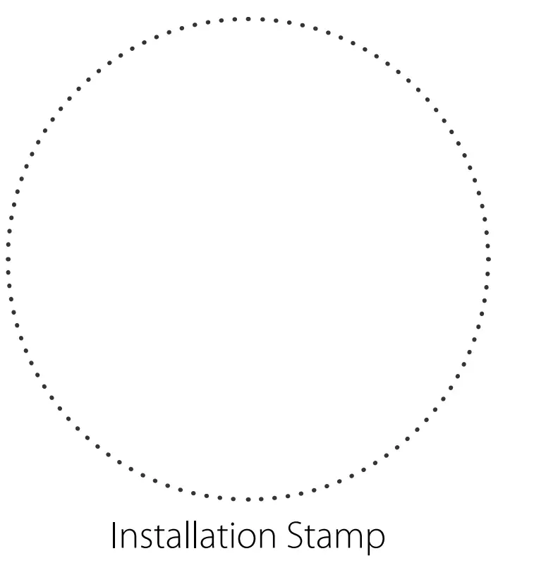 Installation Stamp