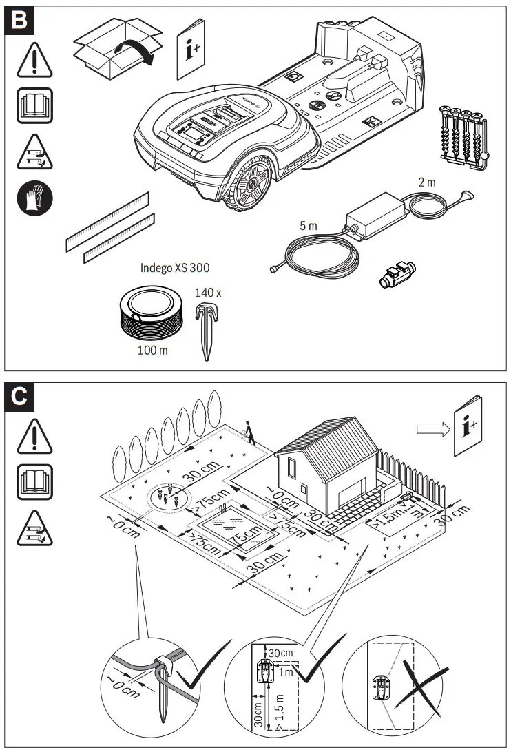 BOSCH Indego XS 300 Robot Lawn Mower - fig 3
