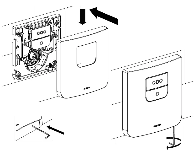 SLOAN-TRF-8900-CP-Truflush-Electronic-Dual-Flush-Wall-Plate-FIG-9