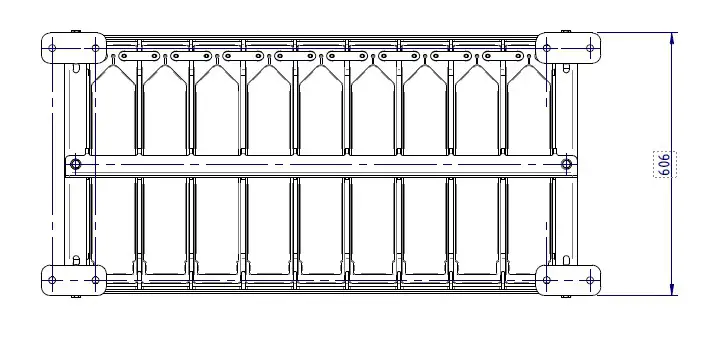 VALEN BR FTSEIS1009 110v Front Terminal Seismic Rack - DIMENSIONS 4