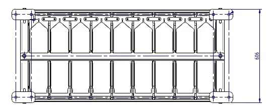 VALEN BR FTSEIS1009 110v Front Terminal Seismic Rack - DIMENSIONS 7