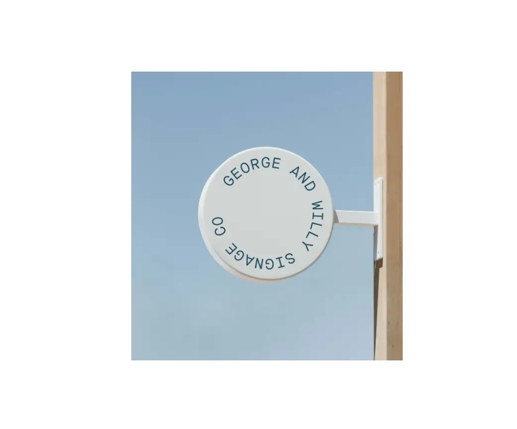 George Willy Round Wall Sign Instructions