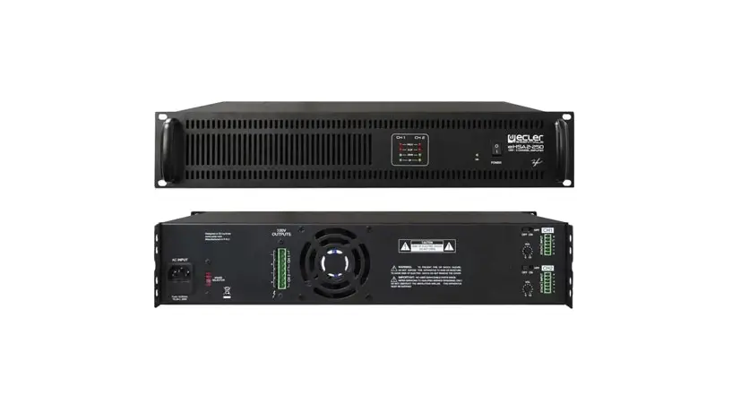 Ecler Ehsa2-250 Two Channel High Impedance Power Amp User Manual