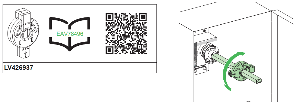 Schneider Electric NSX100m 3P 4P Extended Rotary Handle - fig 21