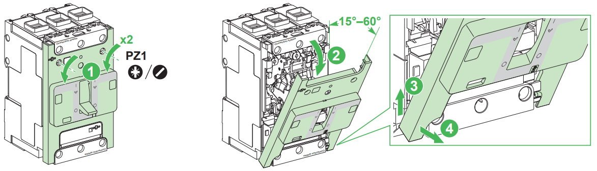 Schneider Electric NSX100m 3P 4P Extended Rotary Handle - fig 5