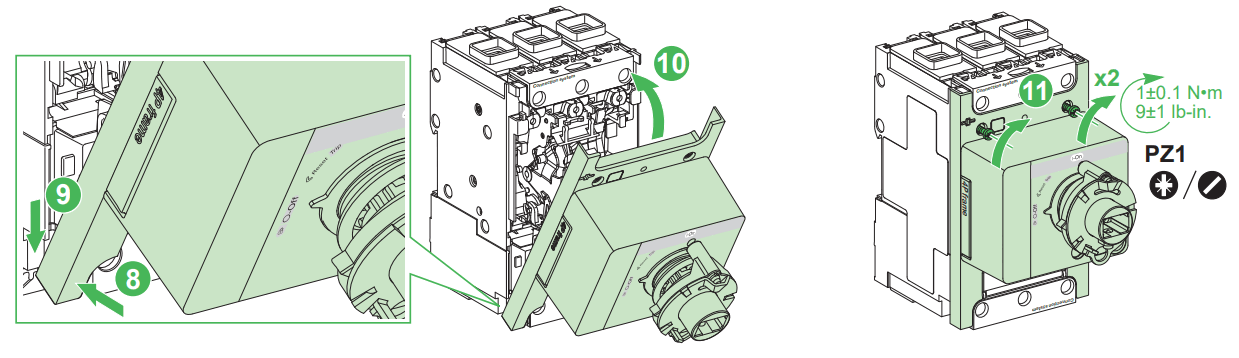 Schneider Electric NSX100m 3P 4P Extended Rotary Handle - fig 7