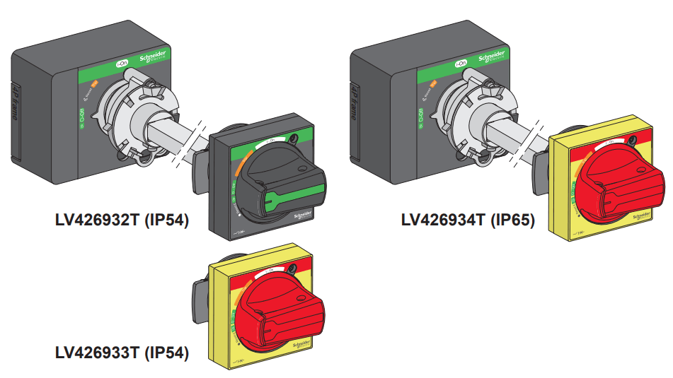Schneider Electric NSX100m 3P 4P Extended Rotary Handle