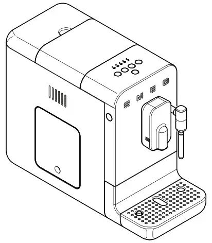 Smeg BCC02TPMEU Bean to Cup Coffee Machine - Cover