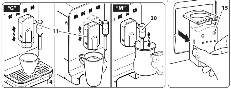 Smeg BCC02TPMEU Bean to Cup Coffee Machine - Product Overview 5