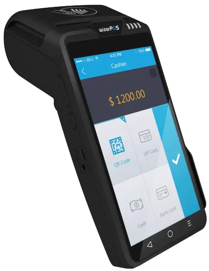 WIZARPOS Q2 Glass Affordable Android Mobile -