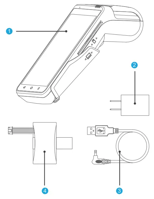 WIZARPOS Q2 Glass Affordable Android Mobile - fig 2