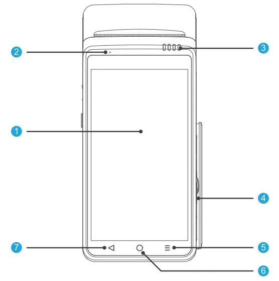 WIZARPOS Q2 Glass Affordable Android Mobile - fig 3