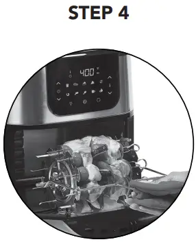 EMERIL LAGASSE ELPAFP-6Q AirFryer Pro Round Basket - for 20 seconds after