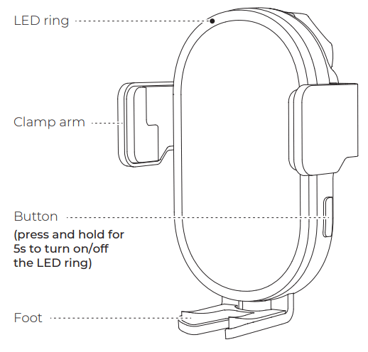 JOYROOM JR-ZS299 Dual Coil Wireless Car Charger Holder - fig 7