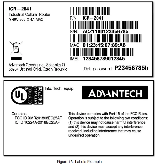 ADVANTECH ICR-2041 LTE Industrial Router 14