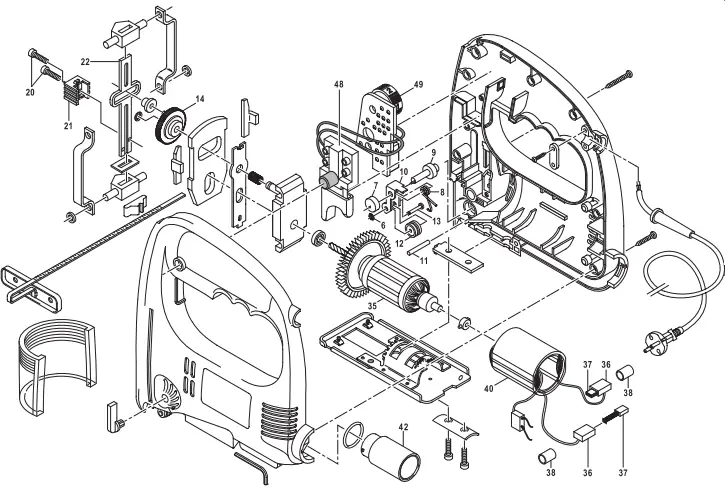 FERM-JSM1023-Jig-Saw-570W-with-4-Saw-Blades-Instruction-FIG-16