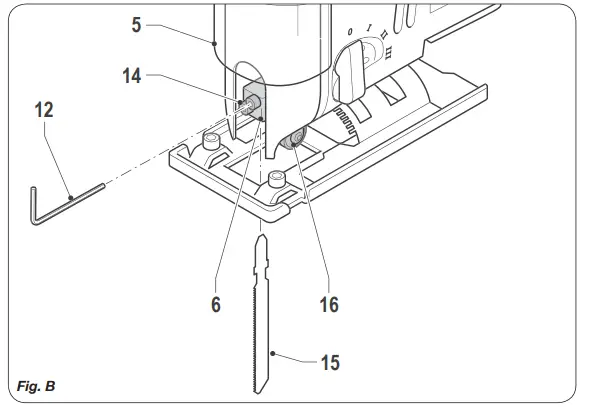 FERM-JSM1023-Jig-Saw-570W-with-4-Saw-Blades-Instruction-FIG-2