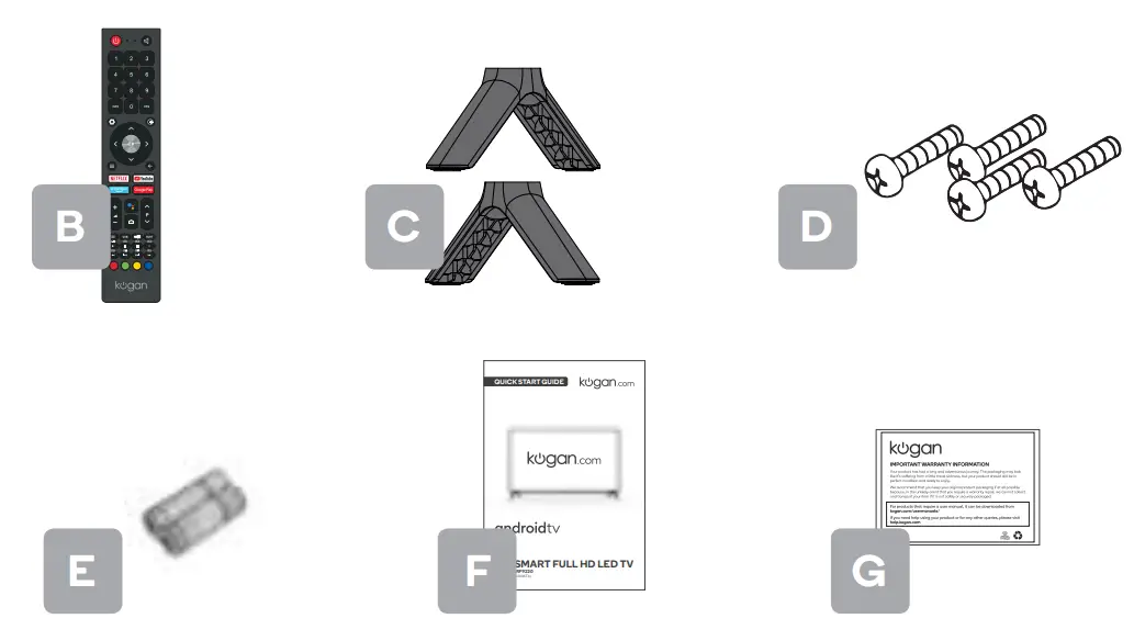 Kogan 40” SMART FULL HD LED TV - FIG2