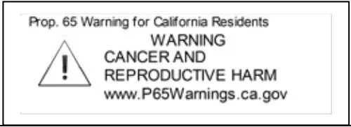 Avanti POA8K3S Digital Oven Broiler Air Fryer Instruction Manual - Warning Cancer and Reproductive Hram