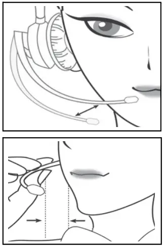 ARMOR HEADSETS 99 USB Series Headphones - Mic Positioning