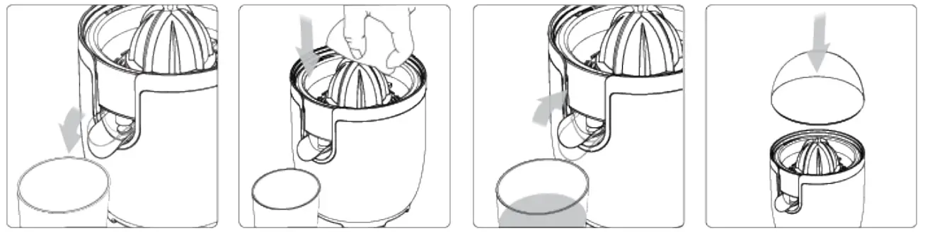 CREATE RETRO Electric Citrus Juicer 90W - parts list 2