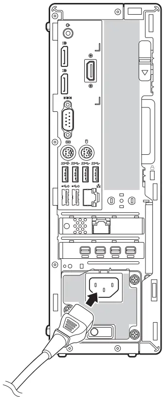 WISENET XWV 3010 SSM Workstation - Connect the power cable