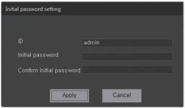 WISENET XWV 3010 SSM Workstation - password setup
