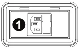 DENON 446955 Commander Sport Water Resistant Portable PA Speaker - Rear Panel