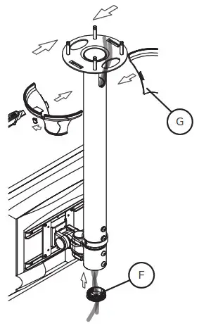 Neomounts FPMA-C200 Monitor Ceiling Mount Instruction-STEP 3
