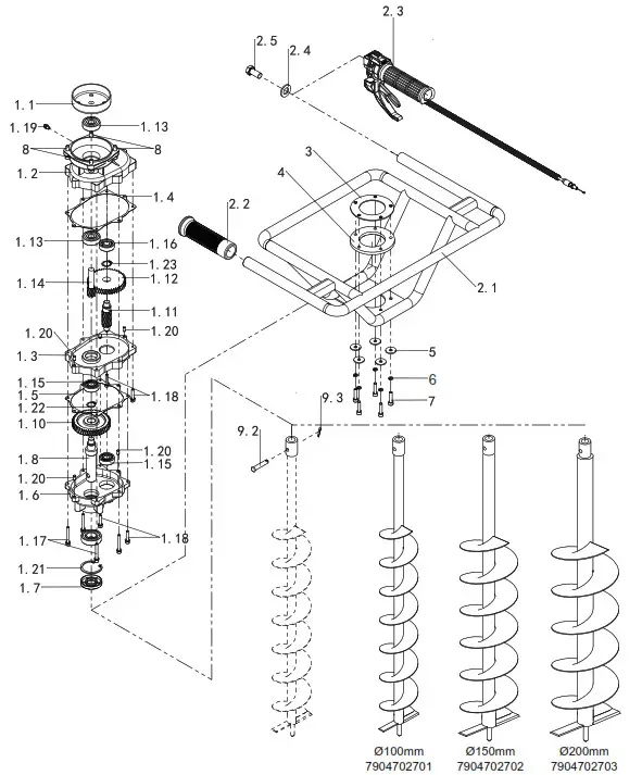 scheppach EB1700 Earth Auger-9