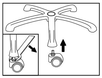 CTA Digital PAD-SHFS Heavy-Duty Medical Mobile Floor Stand - Attaching wheels
