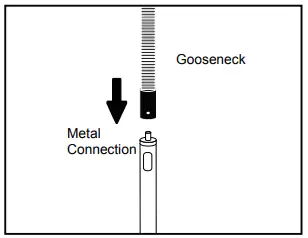 CTA Digital PAD-SHFS Heavy-Duty Medical Mobile Floor Stand - Connecting the Gooseneck Tablet Holder