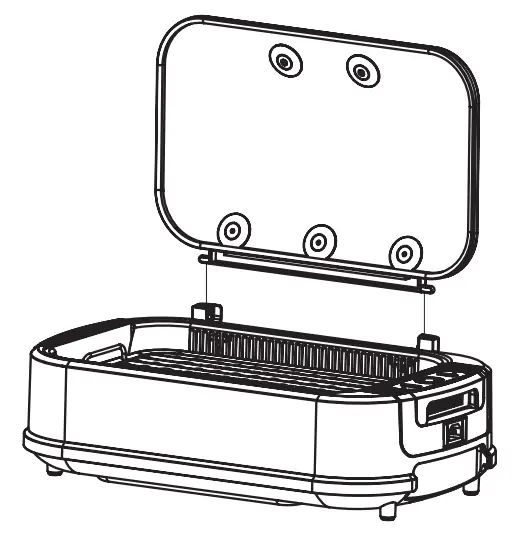 TRiSTAR PG-1500FDR Power XL Smokeless Grill - Assembly2