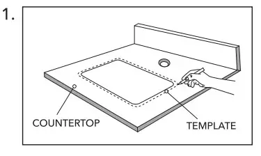 RUVATI RVH8000 Top Mount Sink Installation - 1