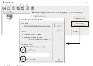 downloading data and