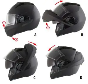 Shark Evo-GT Flip-Up Helmet - FULL FACE OPEN FACE