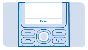 NOKIA A00028488 130 Dual Sim Mobile Phone - Press Menu