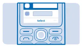 NOKIA A00028488 130 Dual Sim Mobile Phone - select a feature