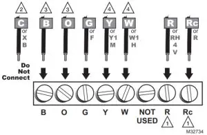 Honeywell Home RTH2300 Series Programmable Thermostat - Alternate Wiring