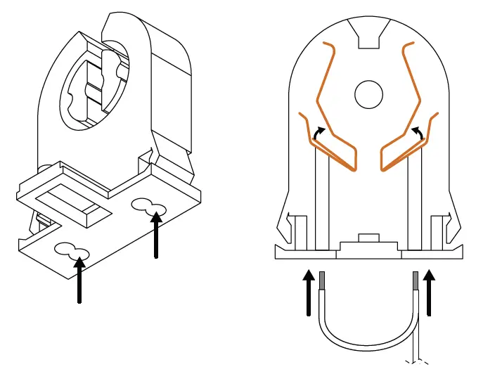 super bright leds VTLF-xT8 Series Vapor Tight Light Fixture for LED T8 Tubes-fig2