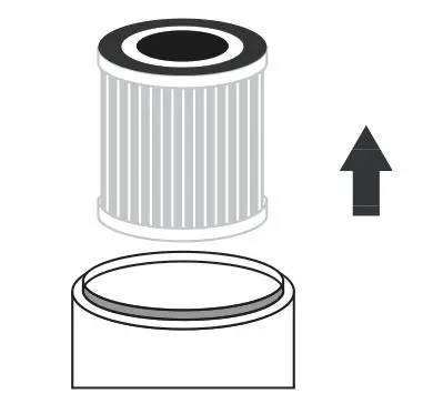 TCL Breeva A1C Replacement Filter Air Purifier - Remove the old air filter and clean out any dust or debris remaining