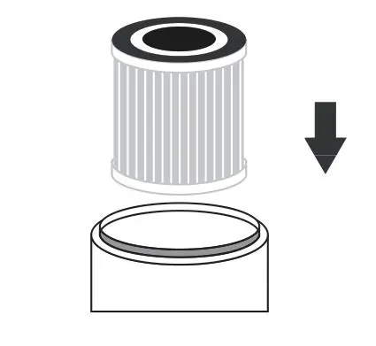 TCL Breeva A1C Replacement Filter Air Purifier - Unwrap the new filter from the plastic bag and insert into the air purifier