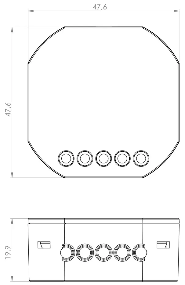 VADSBO R3000WCM Bluetooth Dimmer - Dimensions