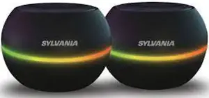 SYLVANIA SP-020 PDQ Cut Case 2PK TWS LED Bluetooth Speaker